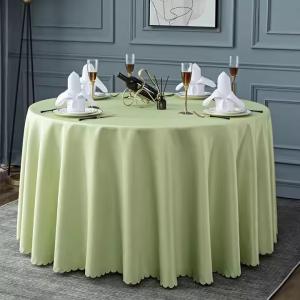 Customized Color Hotel Table Cloth High Durability Comfortable For Dining
