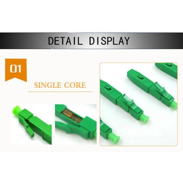 Field Mountable APC 50N Single Mode Fiber Lc Connector