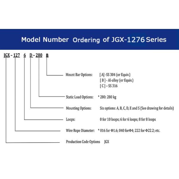 Building Material Shops Vibration Shock Absorption Isolator With JGX-1276 Model