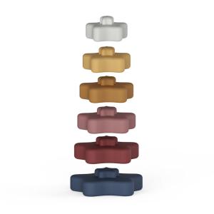 BPA Free Silicone EN71 Infant Stacking Toys Child Stacking Blocks