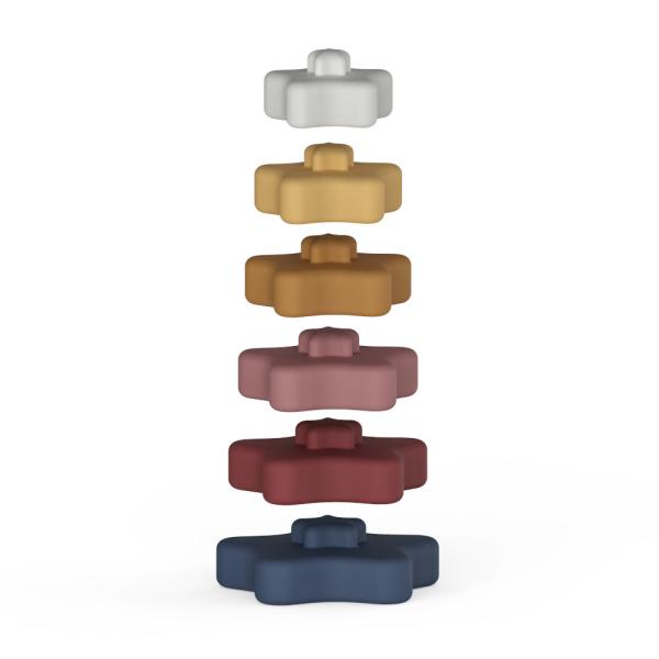 Buy BPA Free Silicone EN71 Infant Stacking Toys Child Stacking Blocks at wholesale prices