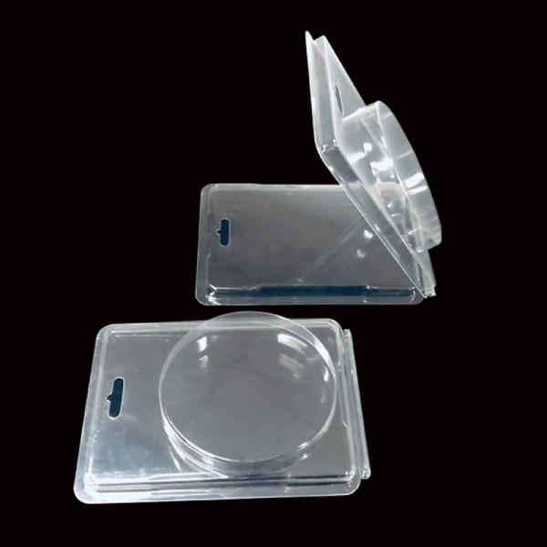 Customizable PET Hinged Blister Clamshell Packaging for Artificial Nails Makeup Tools