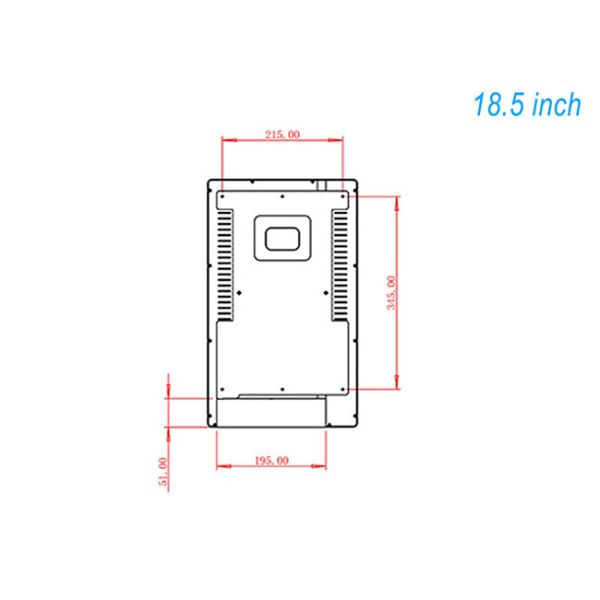 18.5-inch hospital triage call screen all-in-one machine customized Linux system medical examination room videowall display