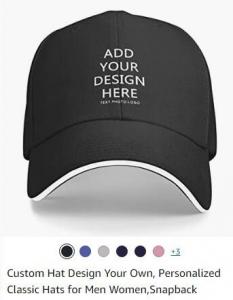 China Custom Baseball Cap With Your Text,Personalized Adjustable Trucker Caps Casual Sun Peak Hat For Gifts on sale