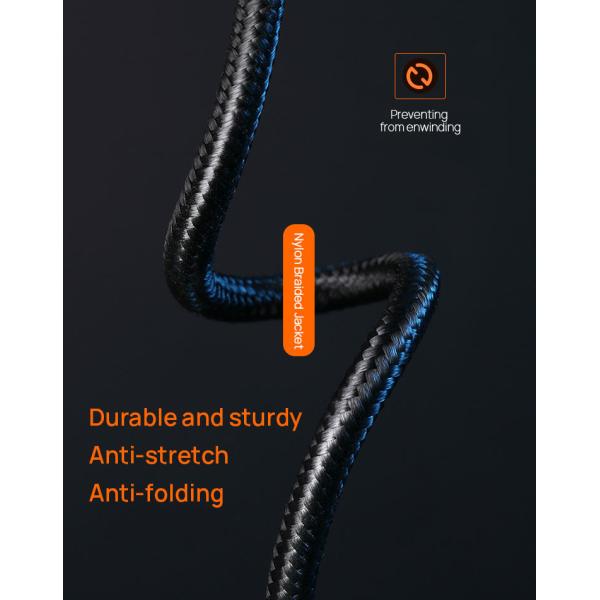 ROHS USB Lightning Charging Cable 480Mbps Apple Braided Lightning Cable