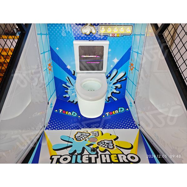 Toilet Hero Arcade Machine Innovative Ball Toss Ticket Redemption Game