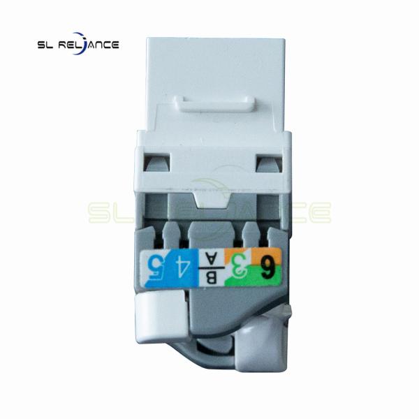 180 Rotary Female UTP CAT5e RJ45 Keystone Jack for Network Cabling Systems