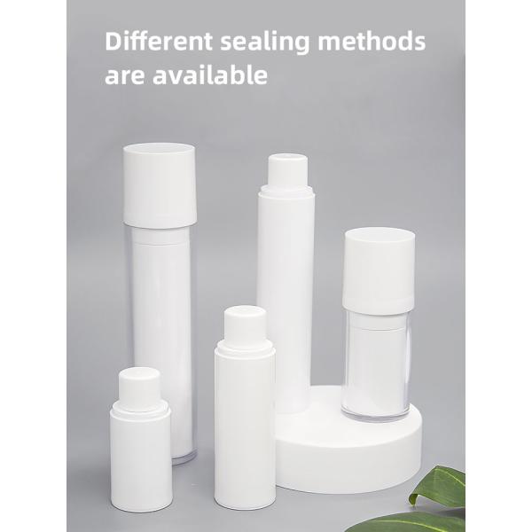 15ml 30ml 50ml Airless Bottle Refillable System Round Shape
