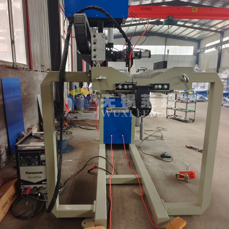Close-up view of welding operation