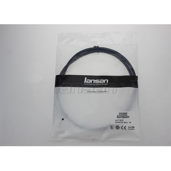 PVC Connector Cat6A Patch Cord Pure Copper Wire Material For Communication