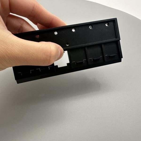 CAT5e/CAT6/CAT6A Patch Panel Front Panel Adapter 6 Slots for RJ45 Keystone UTP Black