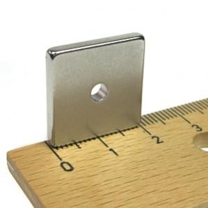 Quality N38 Neodymium Block Magnet with Hole for sale