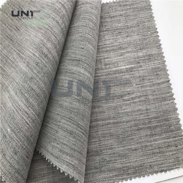 Width 150cm Canvas Woven Wool Interlining For Uniform Suit