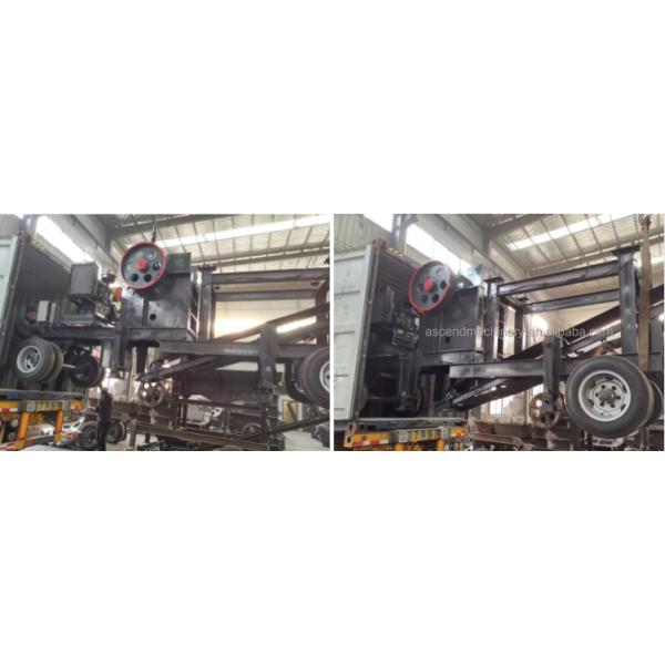 10 20 30 Tph Capacity Diesel Engine Mobile Jaw Crusher For Sand Stone Processing Production Lines