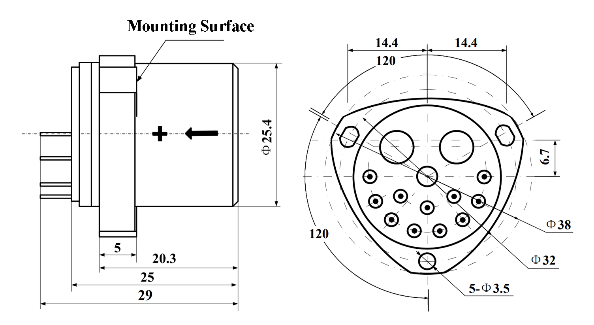 KSACC111Q Quartz Flexible Accelerometer for Inertial Navigation