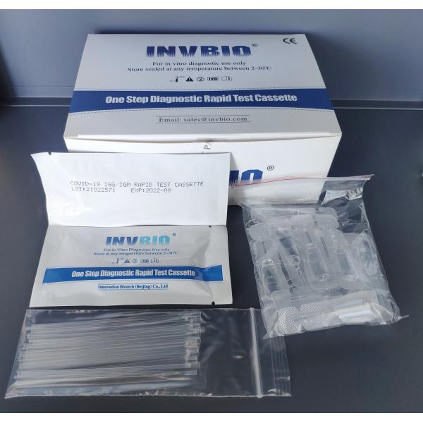 INVBIO Covid 19 Rapid Test Kit 96.8% Accuracy Igg Igm Antibody Fast Detection Kit