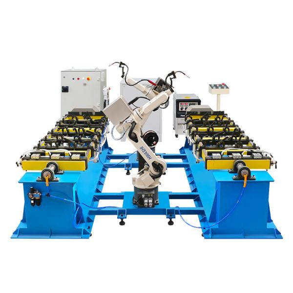 6- Axis Industrial Robotic Welding Machine , Iron Storage Rack Automatic Mig Welder