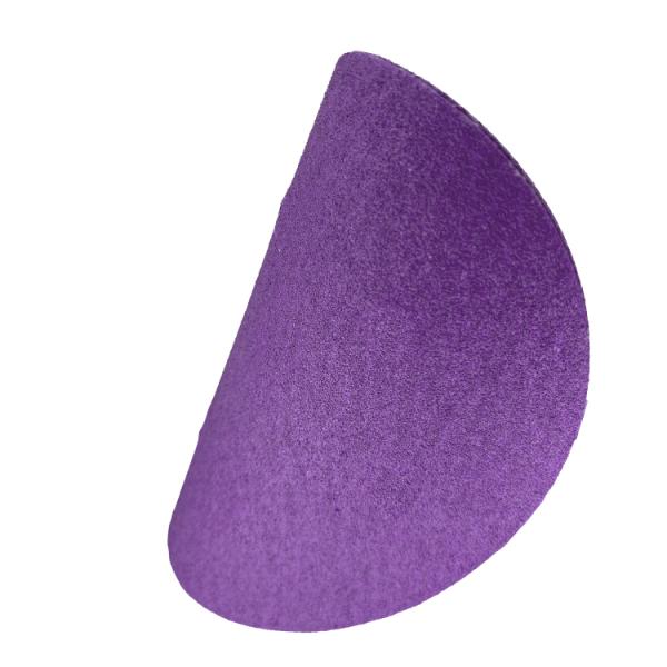 Consistent Sanding with 150MM Multiple Holes Purple Ceramic Hook Loop Sanding Discs