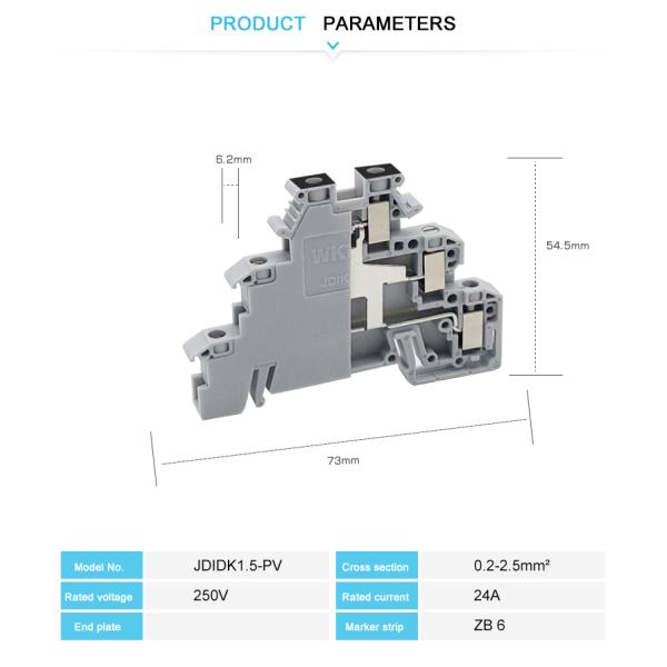 JDIKD 1.5-PV 12 AWG Actuator Multi Sensor Terminal Block Equipotential Bonding