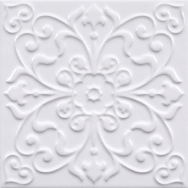 White Ceramic Rustic Tile 20x20cm Indoor Floor Wall Tiles