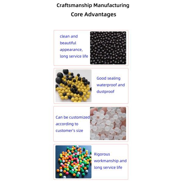 Custom Moulding Service for Large-sized Solid Silicone Balls 25mm to 70mm Elastic and Soft Rubber Material