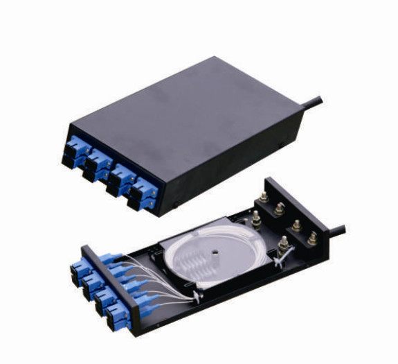 Wall Mounted Fiber Optic Patch Panel，8/12 Port Metal Terminal Distribution Box