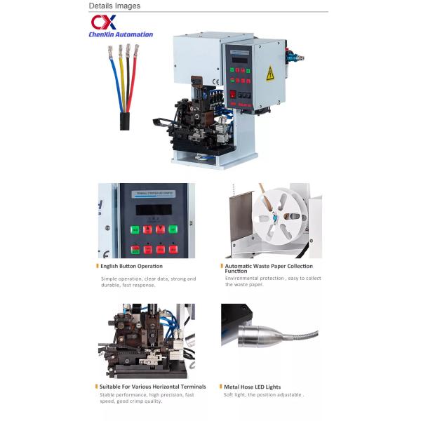CX-60A Automatic Wire Stripping And Terminal Crimping Machine 1.5T 2T 3T