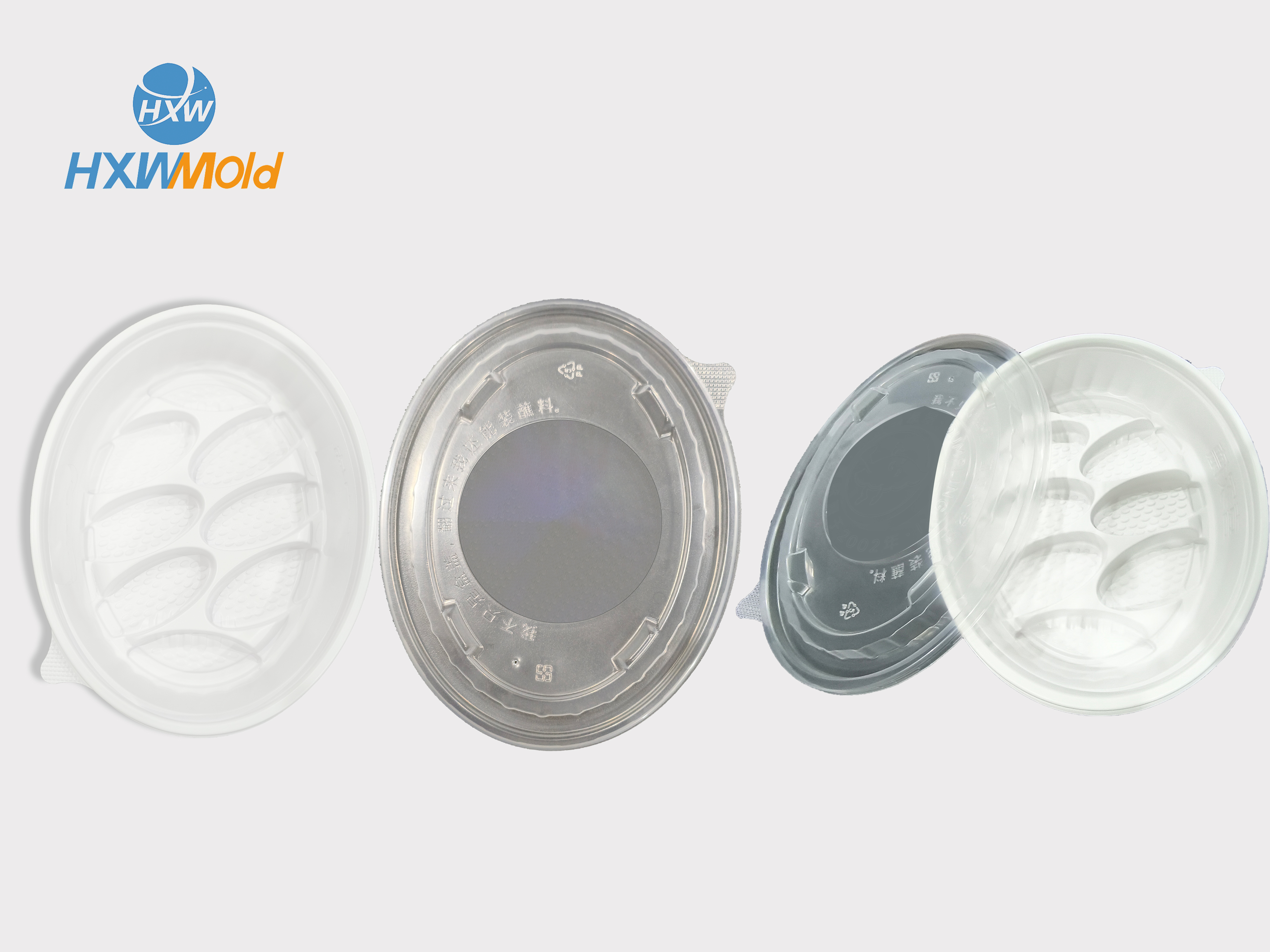 High Precision Automatic Three Station Thermoforming Mold for PP Plastic Dumplings Tray Food Container Production
