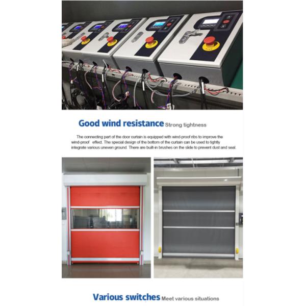 Modern Security Rapid Roller Doors with Thermal Insulation for Enhanced Safety Food Factory Automatic