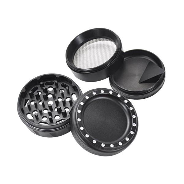 Durable Herb Grinder 63mm Four Layer Drum Type Multi Colored Iso Approval
