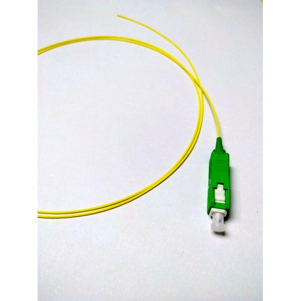 0.9mm SC / APC 9 / 125um Fiber Optic Patch Cord Single Mode / Simplex Fiber Optic Pigtail