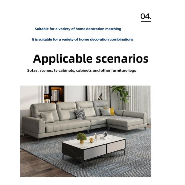 Sofa Support Feet Bed Legs Triangle Belt Corner Code Black Cabinet Metal Furniture Legs Hardware Accessories