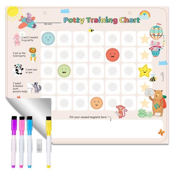 Rewritable Preschool Reward Chart Educational Behavior Sticker Chart OEM