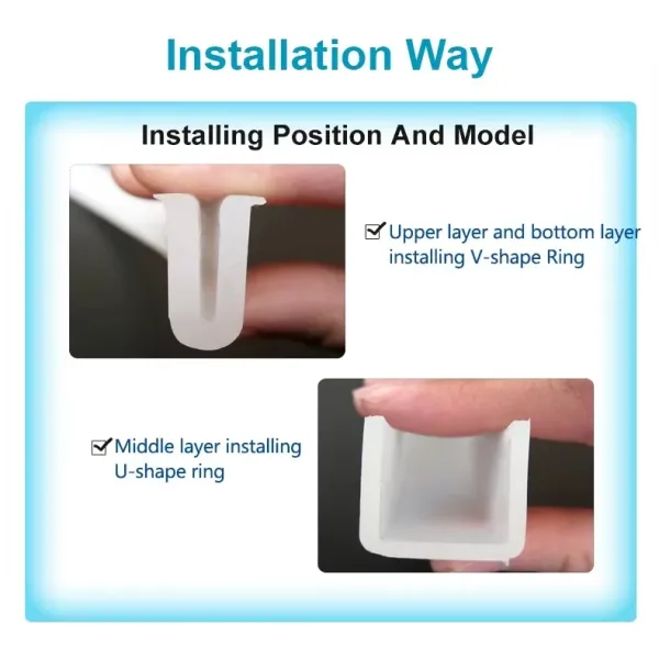 600mm 800mm 1000mm 1200mm Rubber Silicone Seal Ring For Vibrating Screen