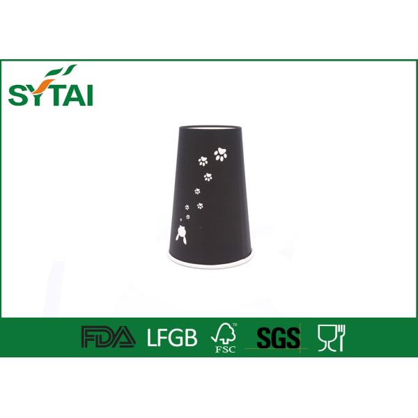 Take Out Single Wall Paper Cups With Flexo / Offset Printing , Disposable Drinking Cups