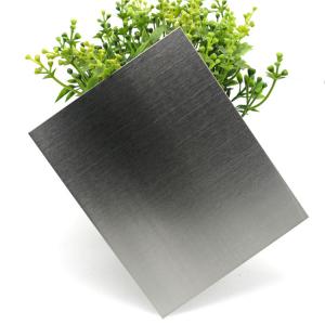 Quality 1219 x 2438mm Black Stainless Steel Sheet Hairline Finish Decorative Interior Wall Paneling for sale