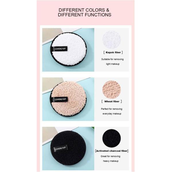 Non Irritating Reusable Makeup Remover Pads Cotton Soft