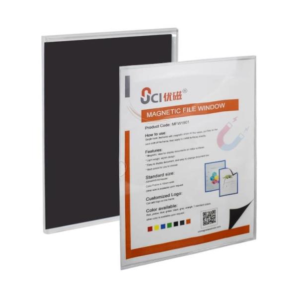 Warehouse Magnetic Document Holder Acrylic File Folder Holder SGS