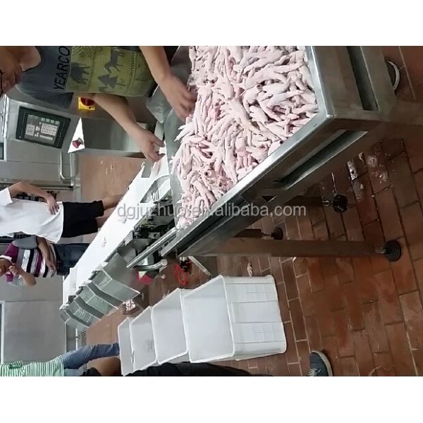 Box packing check weigher machine front view