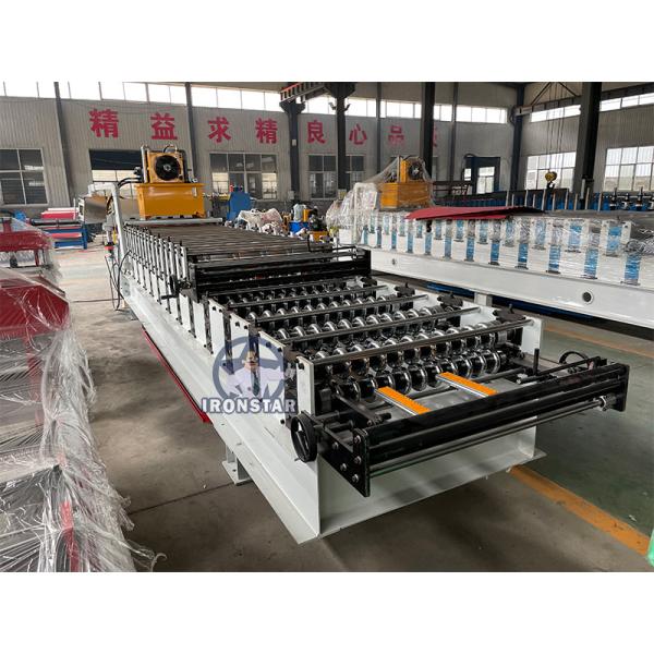 836 corrugated and 828 glazed tile double layer roll forming machine