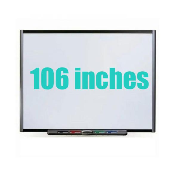 106 Inch Smart Interactive Whiteboard with 4K Resolution and Bluetooth Connection for Conference Rooms