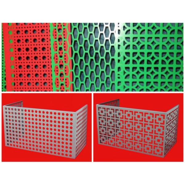 White Square Perforated Mesh Sheet with PVC Coating