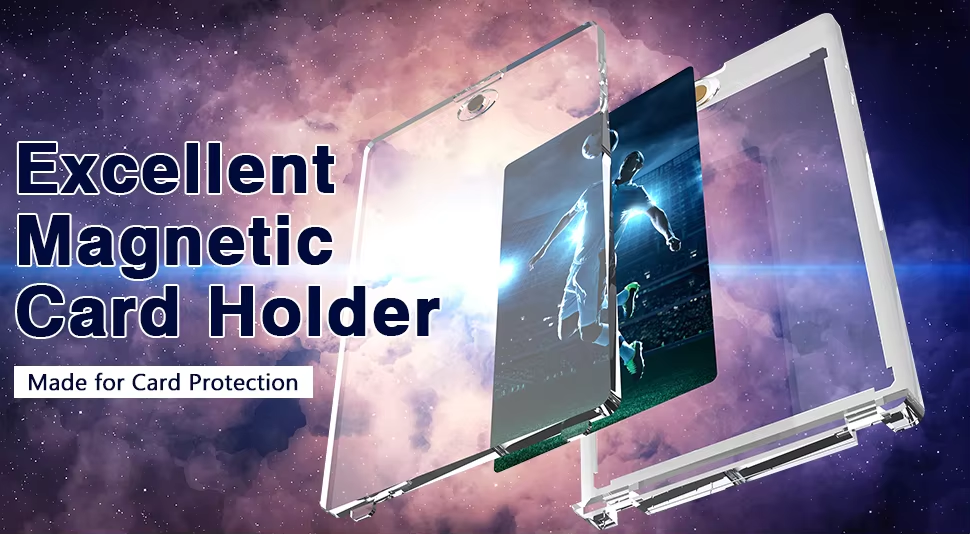 Custom Magnetic Card Holder One-touch Transparent Game Cards Protector Slab Trading Cards Holder