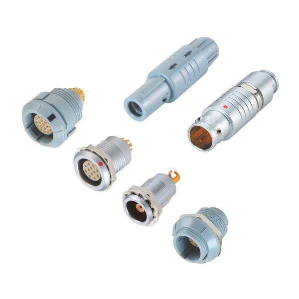 Substitute LEMO Circular Connectors 8 Pin Metal Connectors Bend Relief Optional