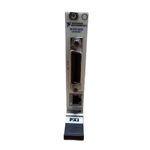 National Instruments PXI-8232 PXI GPIB Instrument Control Module with Gigabit Ethernet Port and Compact Single-Slot Design for OEM Applications