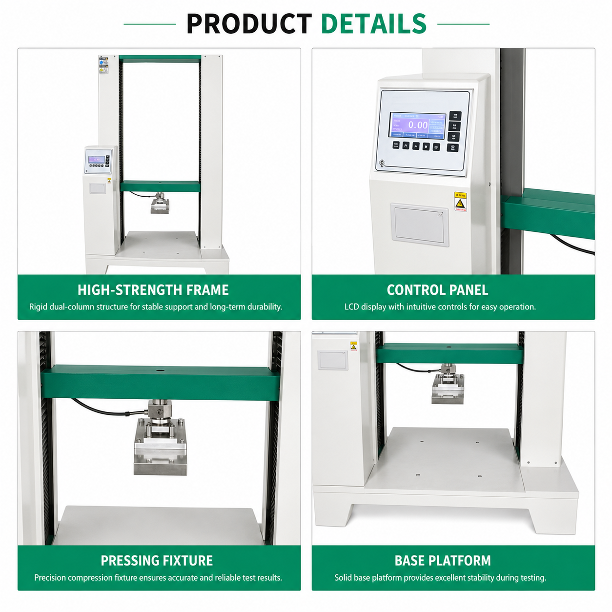 IEC 62368-1 Crush Testing Machine for Compression Strength and Steady Pressure Test