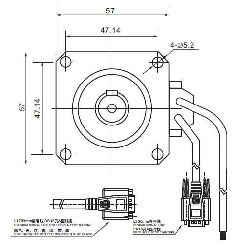 NEMA23 57mm 2phase closed loop stepper motor with planetary gearbox/ stepper motor with encoder and planetary reducer