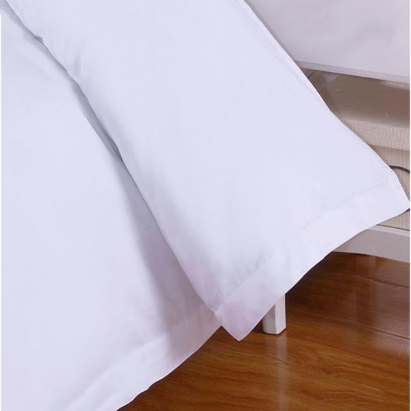 Luxury White Hotel Fitted Sheets Hotel Style Bed Sheets With Woven Technics