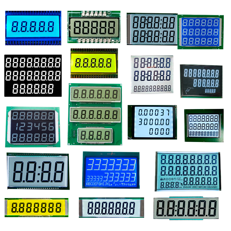 customized 3 digit lcd panel tn positive lcd display