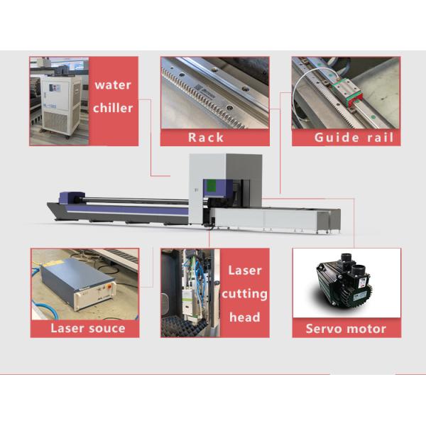 CNC Tube Fiber Laser Cutter Machine